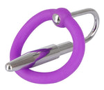 Plug penis cu inel pentru gland, silicon, 6,5 cm