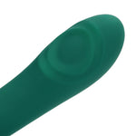 Vibrator Loveline Pulse Wave pentru punctul G, verde, 22 cm
