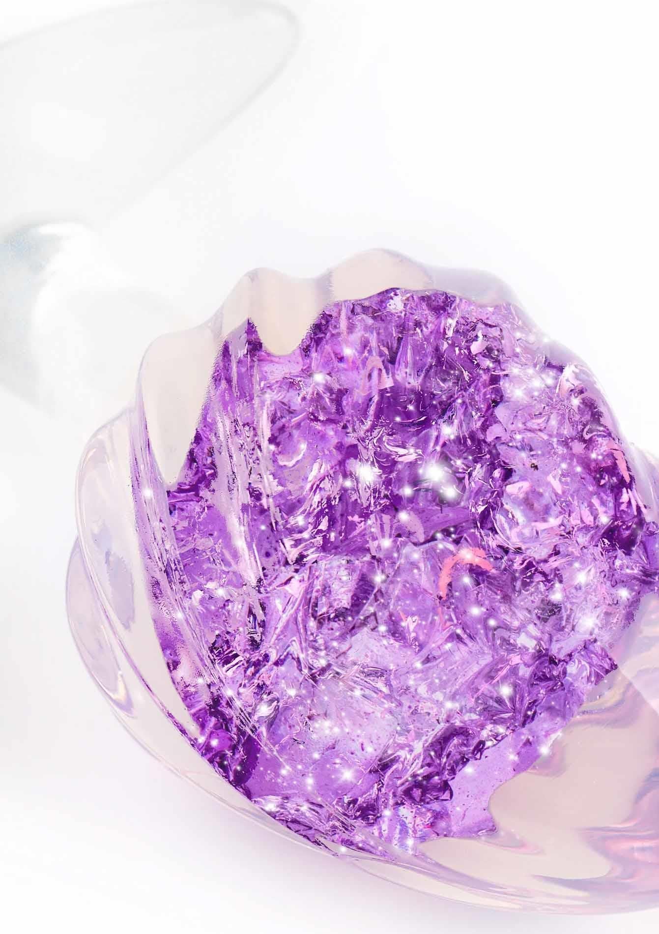 Plug anal ToyJoy Crystal Medium, violet, 9,5 cm
