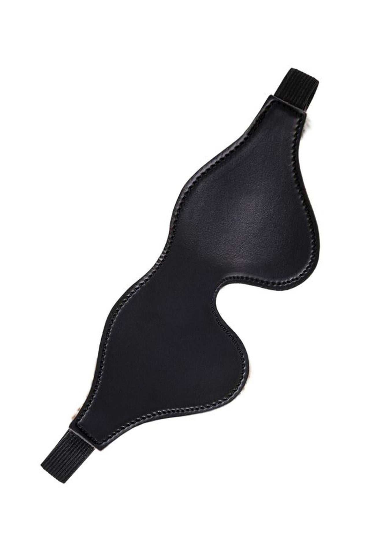 Mască Anonymous din piele PU cu imprimeu negru 26 cm