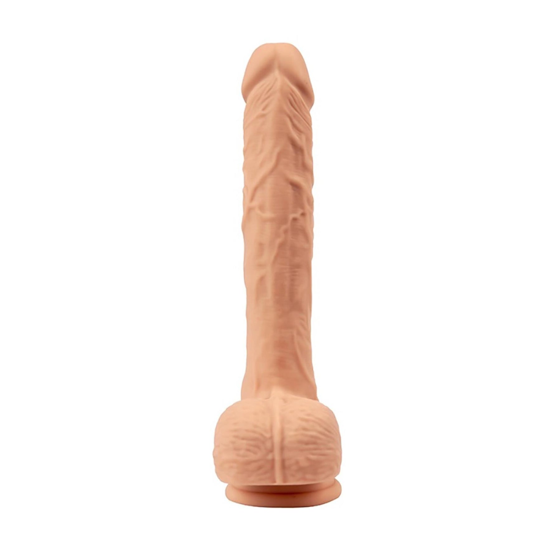 Dildo realist cu vibrații Fantasy Zeus, 21 cm, cu telecomandă