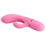 Vibrator Pretty Love Marski din silicon, model iepure, cu 10 funcții