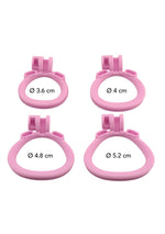 Cușcă pentru penis Hidden Desire roz, 10 cm, ABS