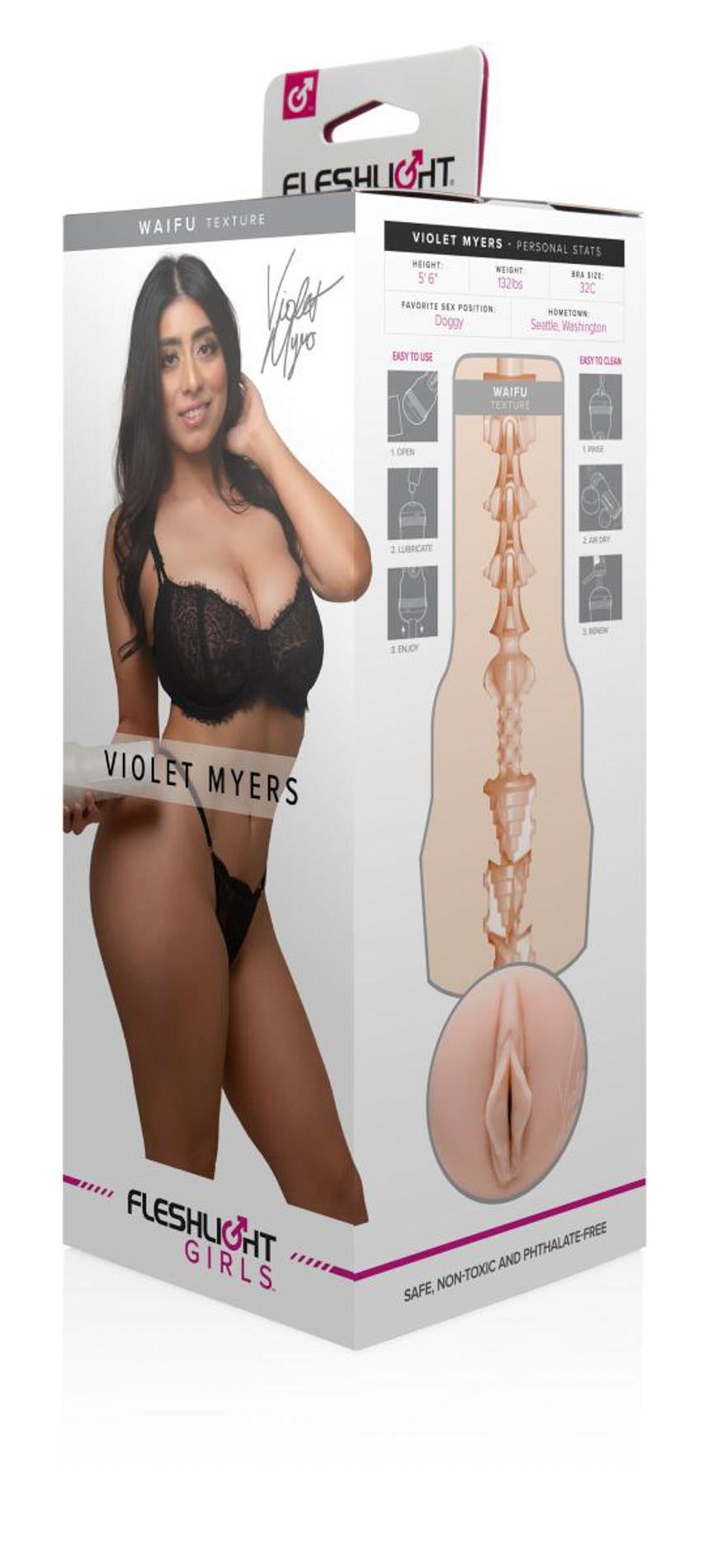 Masturbator Fleshlight Violet Myers Bej 25 cm