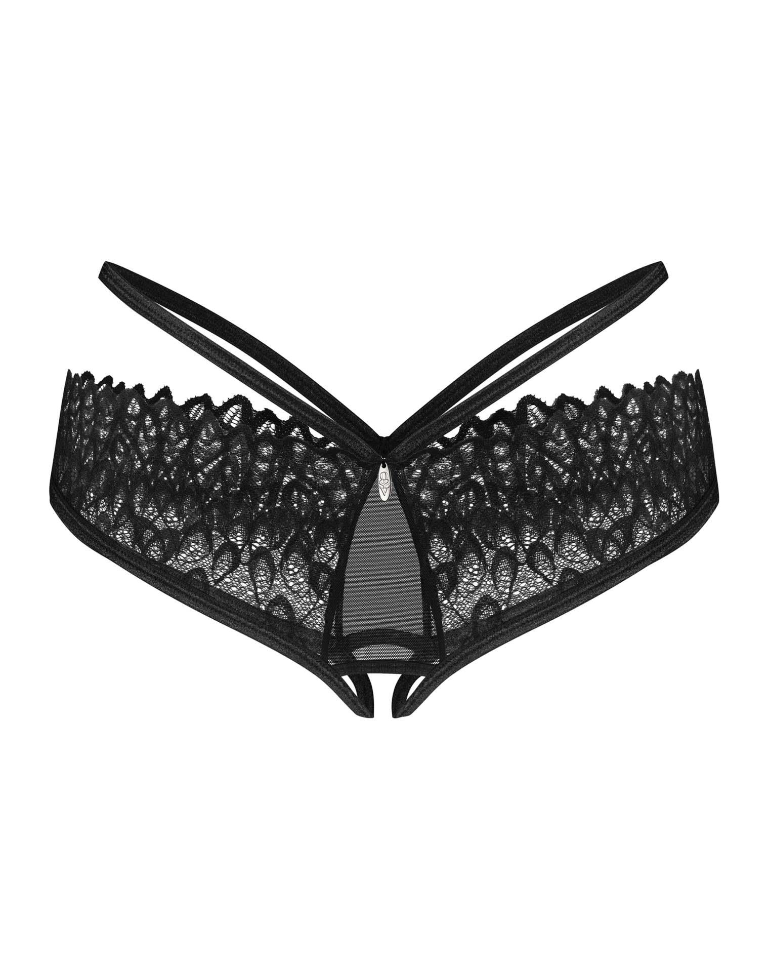 Donarella Obsessive Open Chiloți Negri XL/2XL
