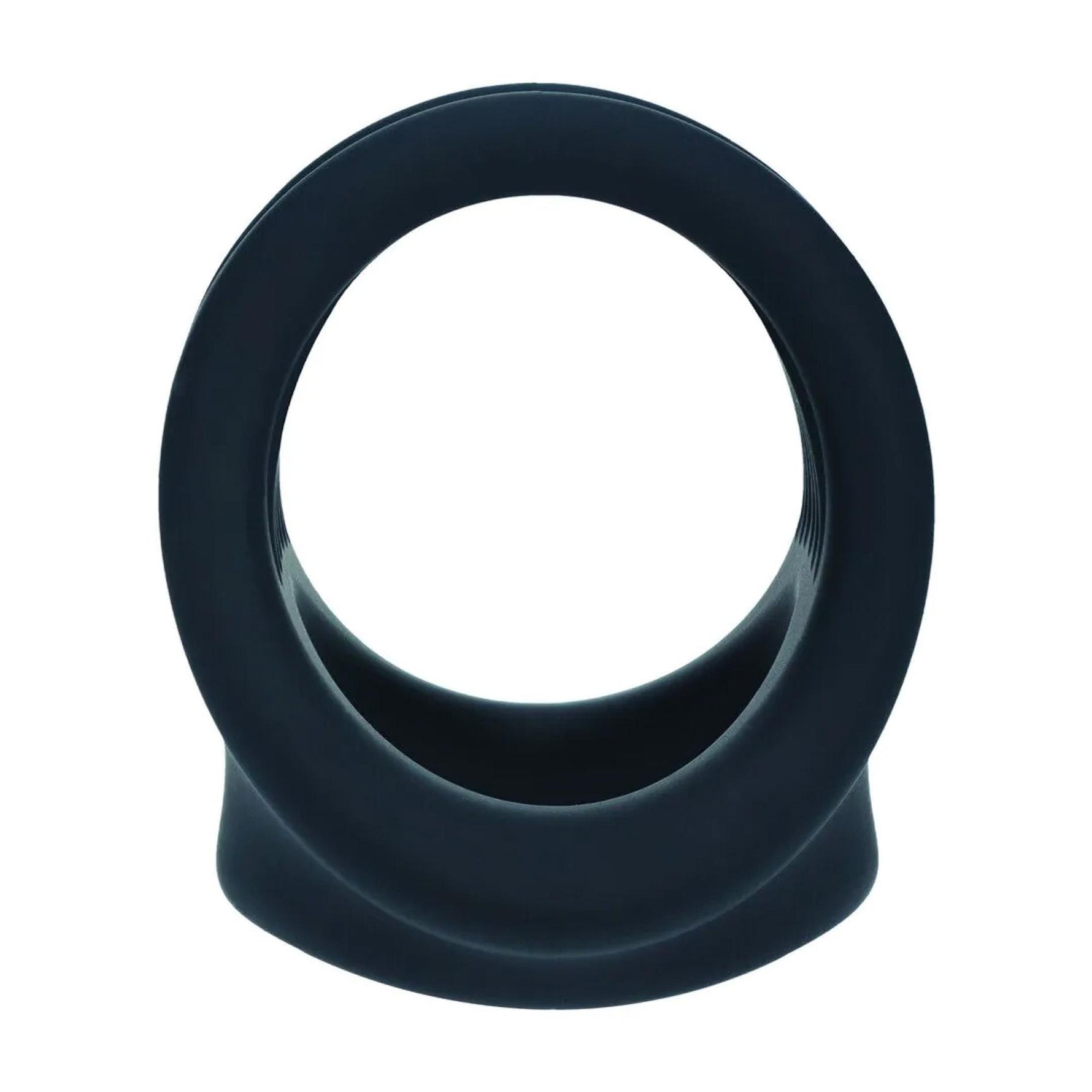 Inel din silicon Levelz pentru penis și testicule, negru, 5 cm