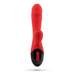 Vibrator USB Crushious Dare Dong din silicon, formă de iepuraș, 20 cm