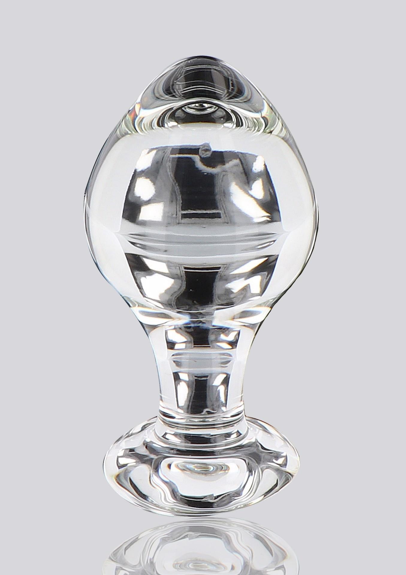 Dop anal din sticlă ToyJoy Brilliant Star, transparent, 9 cm