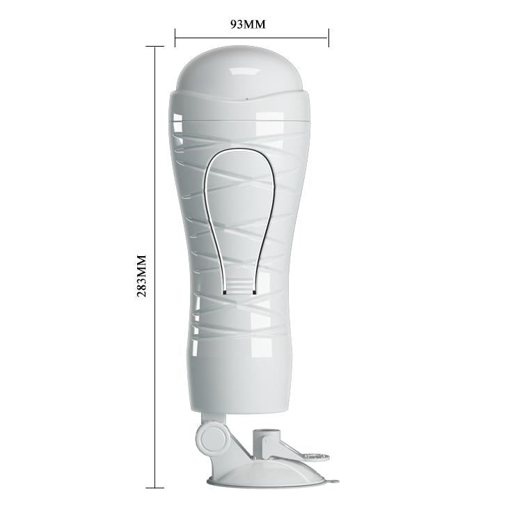 Masturbator vaginal Crazy Bull Flora cu 12 funcții, USB, 28 cm