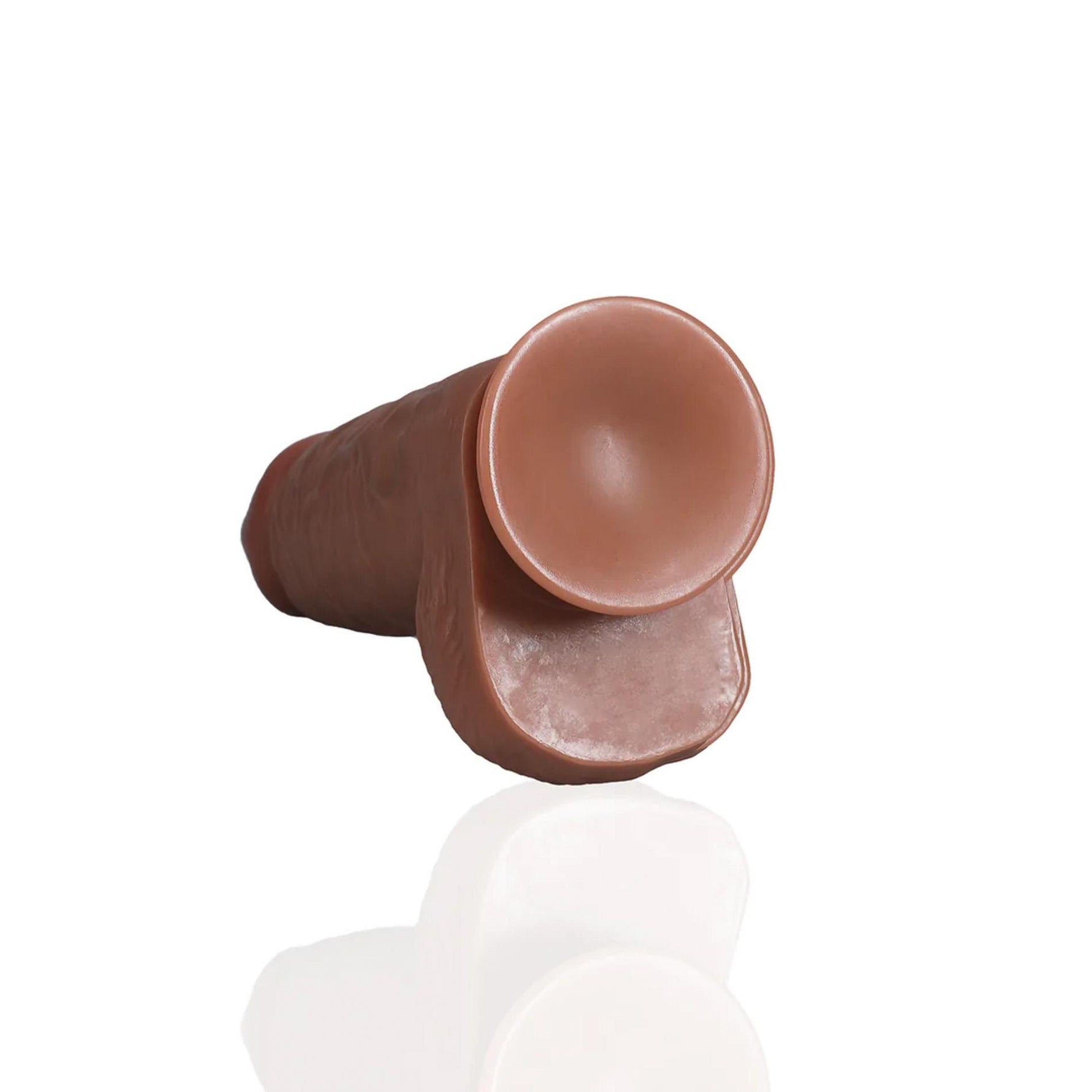 Dildo realist RealRock gros cu scrot 23 cm culoarea pielii