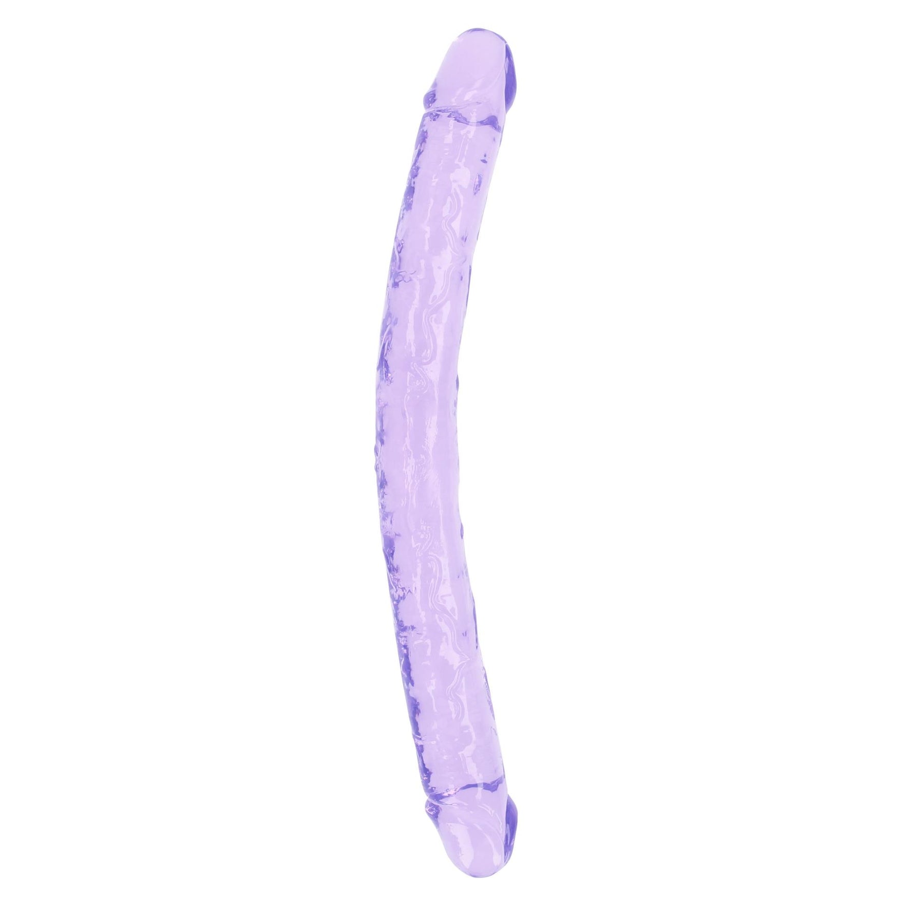 Dildo dublu realist RealRock transparent 45 cm