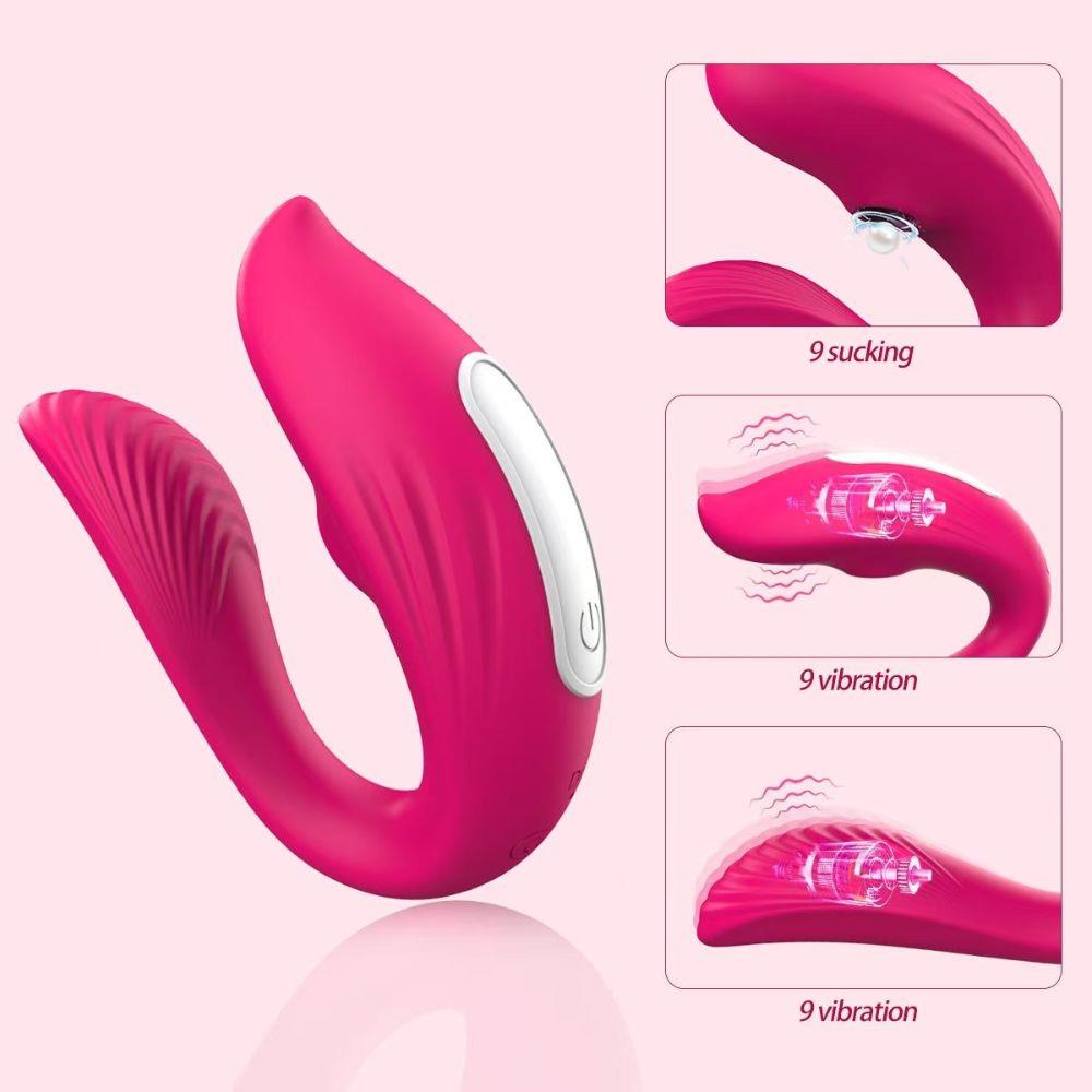 Vibrator portabil Lyla din silicon roz, controlat prin aplicație USB