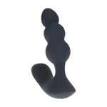 Plug anal vibrant cu perle Levelz, negru, 14 cm, USB
