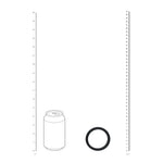 Inel pentru penis Levelz XXL din silicon 55mm negru