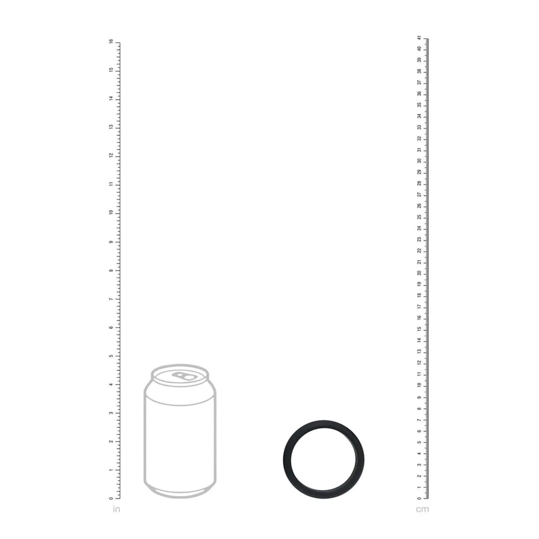 Inel pentru penis Levelz XXL din silicon 55mm negru