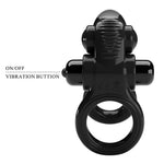 Inel vibrant Pretty Love Passionate cu 10 funcții, negru
