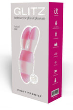 Stimulator de călătorie Glitz Pinky Promise roz USB 9 cm