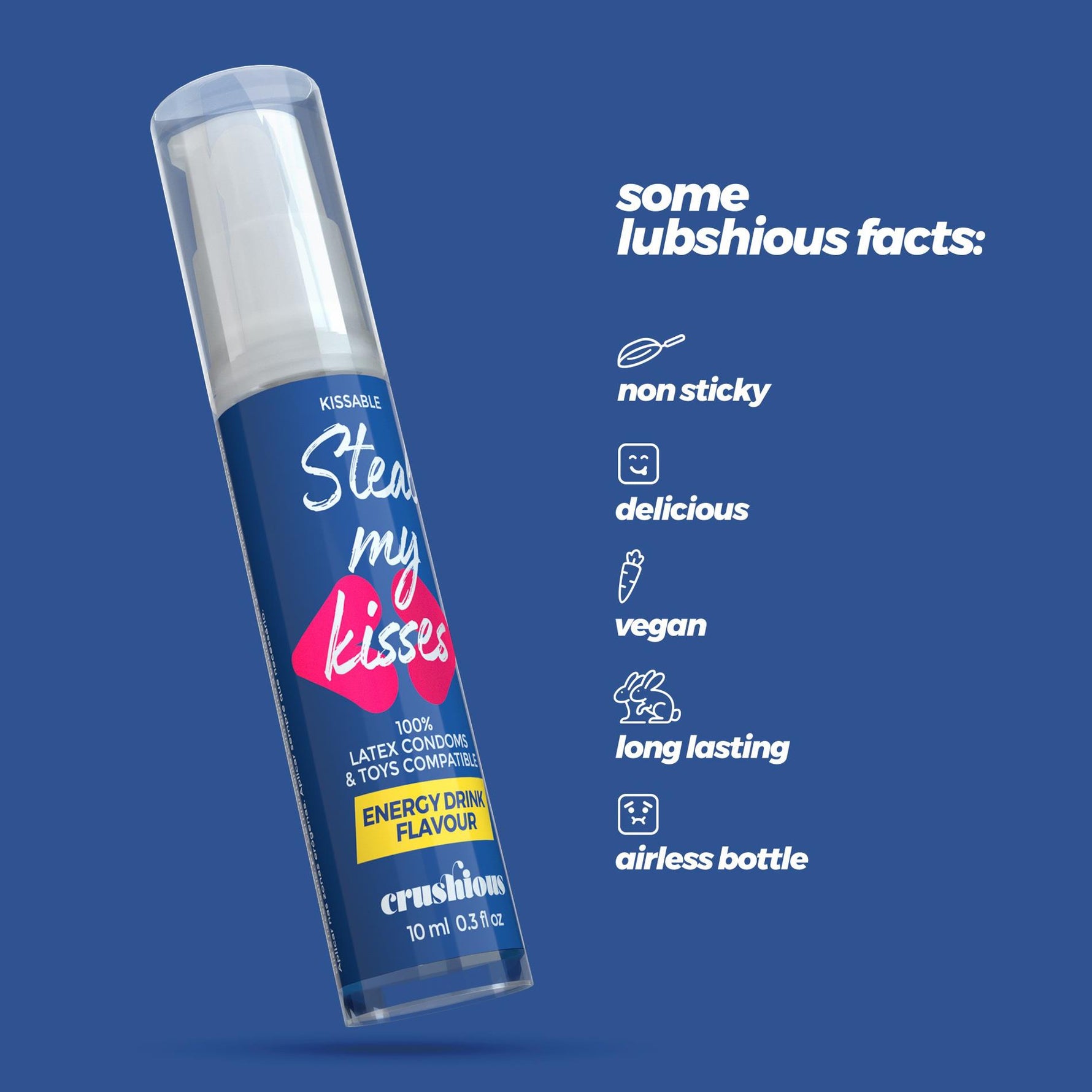 Gel lubrifiant pe bază de apă cu aromă Crushious Steal My Kisses 10ml