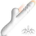 Vibrator din silicon Fox seria B, 3 rotații, 7 linguri, 24 cm