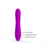 Vibrator USB Pretty Love Anthony Purple cu aspect de iepuraș