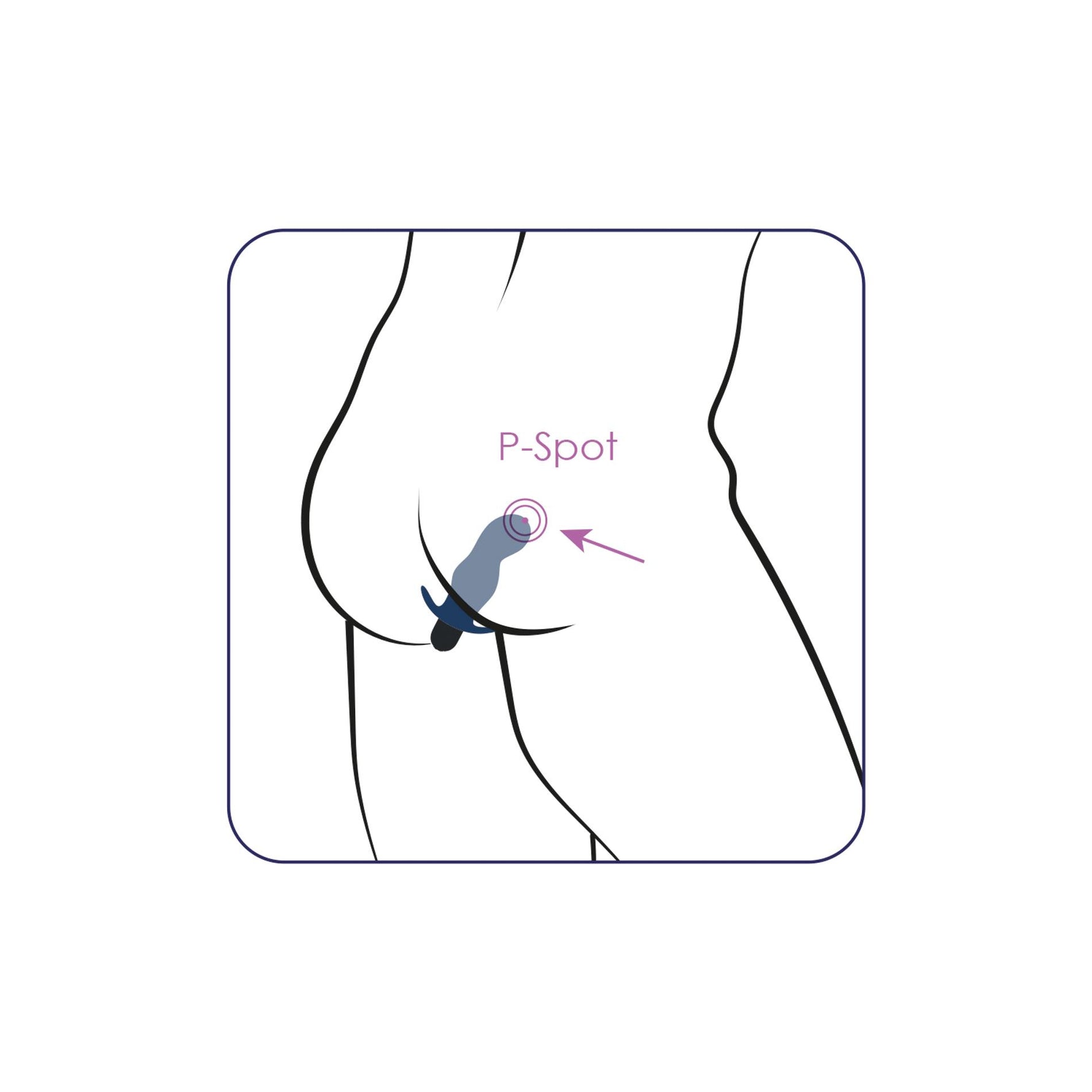Plug anal vibrant Alive Gladius Albastru 11 cm