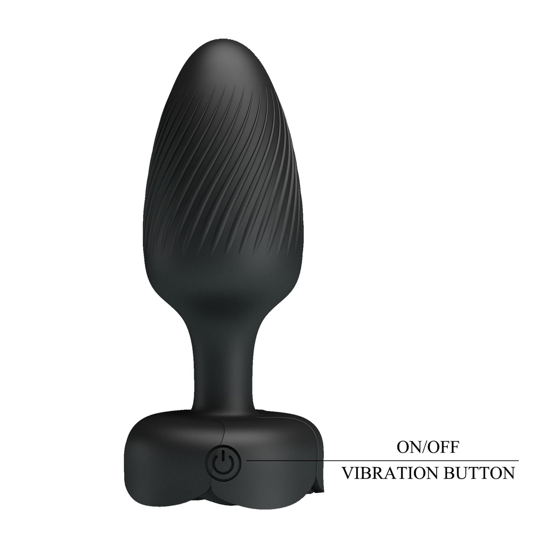 Plug anal vibrant Pretty Love Varian din silicon cu LED, 10 moduri