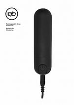 Vibrator USB Bullet Be Good Tonight Negru cu 10 Moduri