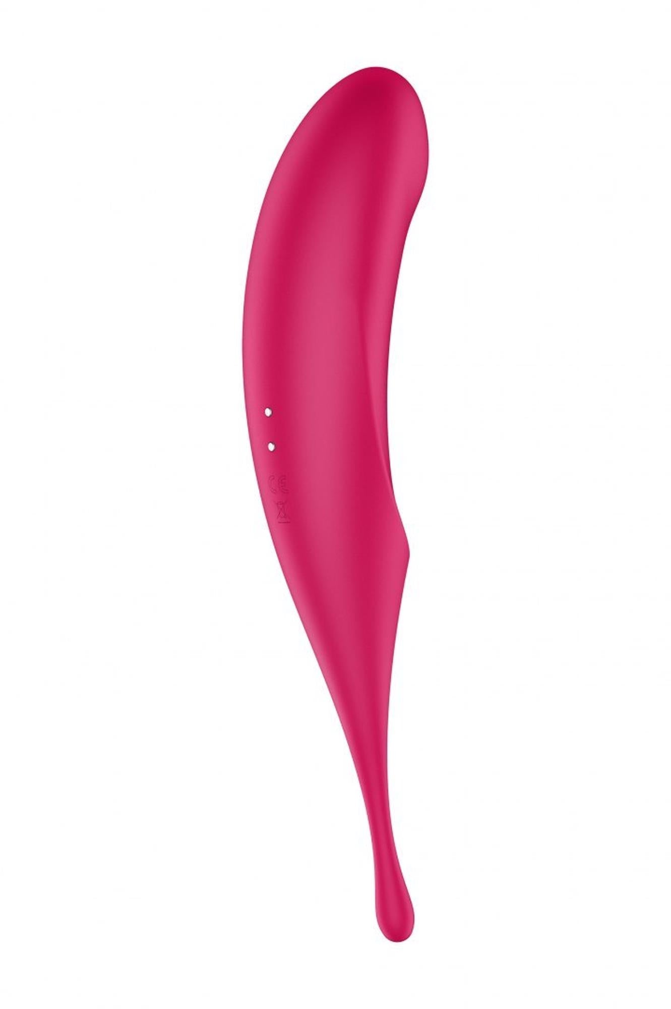 Stimulator clitoridian USB Satisfyer Twirling Pro Roșu