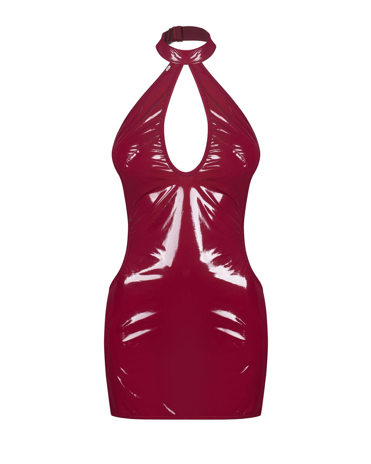 Rochie din piele lăcuită Redya Obsessive, roșie L/XL