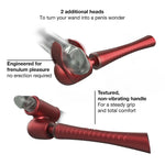 Man.wand Edgy Vibrator Masaj Silicon Roșu 30 cm