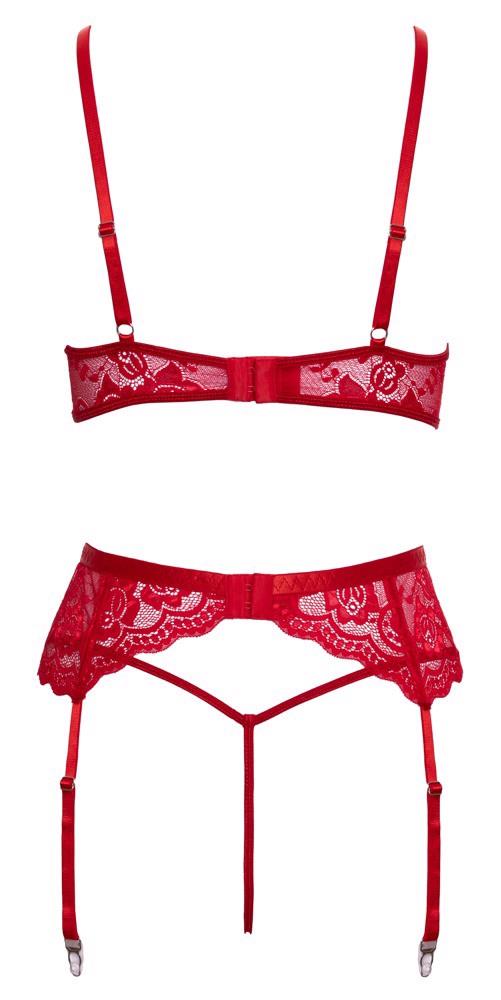 Set de lenjerie intimă Cottelli Christmas L/XL roșu
