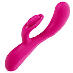 Vibrator USB Lovetoy LAllure Swirl din silicon, în formă de iepuraș, 20 cm