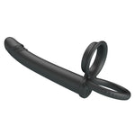 Dildo cu strap-on din silicon Pretty Love Moses 19 cm impermeabil