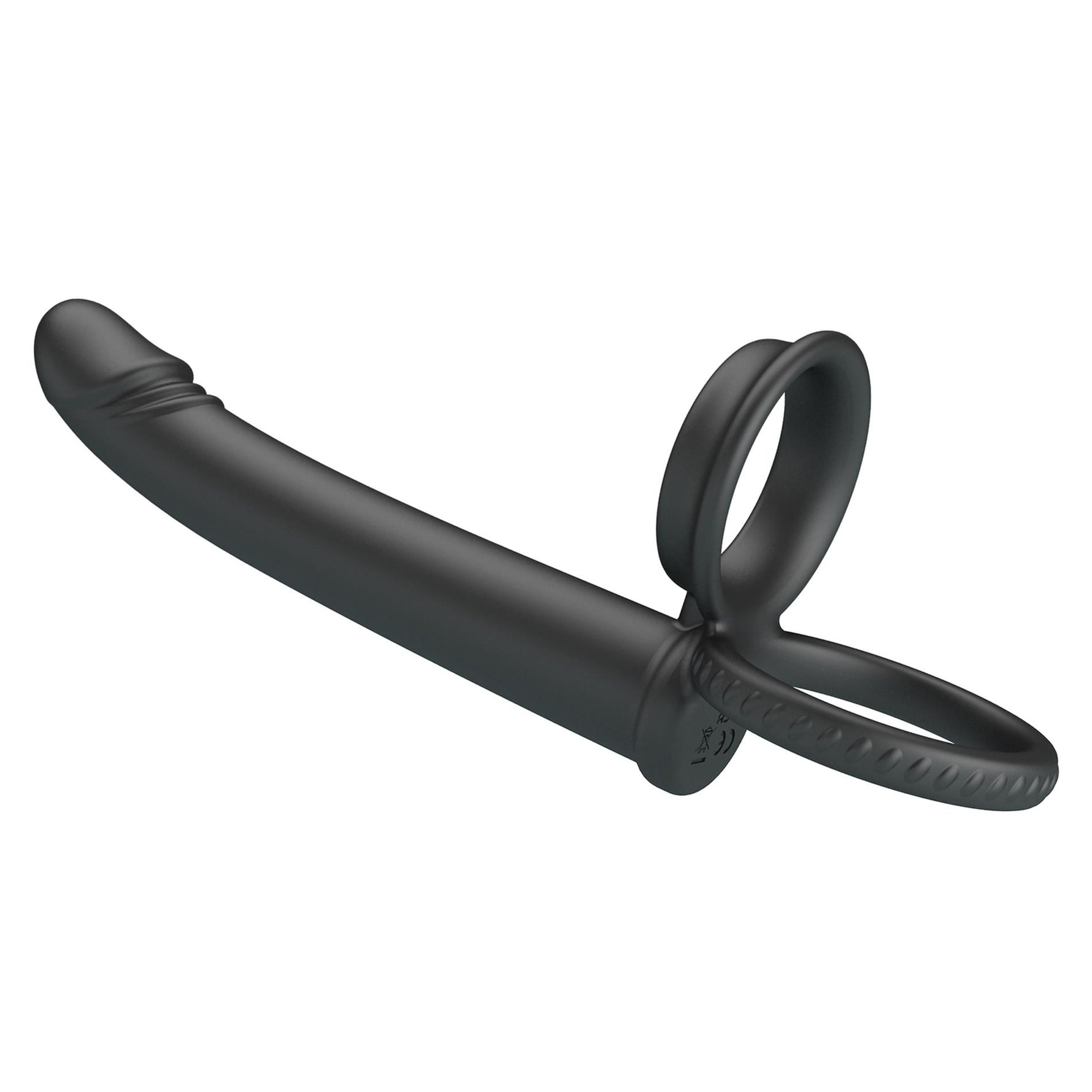 Dildo cu strap-on din silicon Pretty Love Moses 19 cm impermeabil