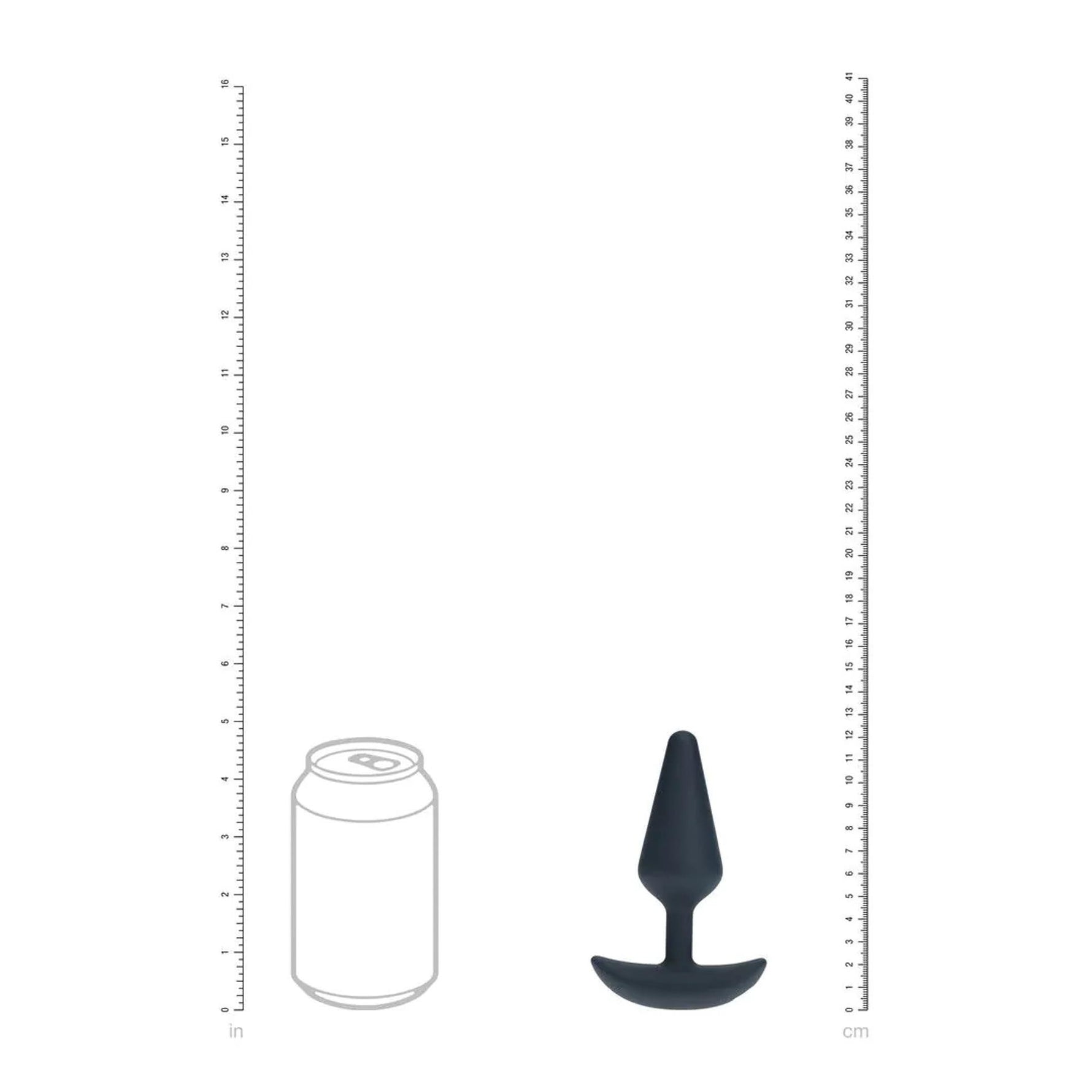 Dop anal vibrant din silicon Levelz M, negru, 12 cm