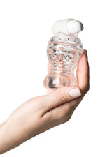Masturbator vibrant Lingam Shakti transparent 9 cm