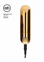 Vibrator mini USB Be Good Tonight Gold cu 10 moduri