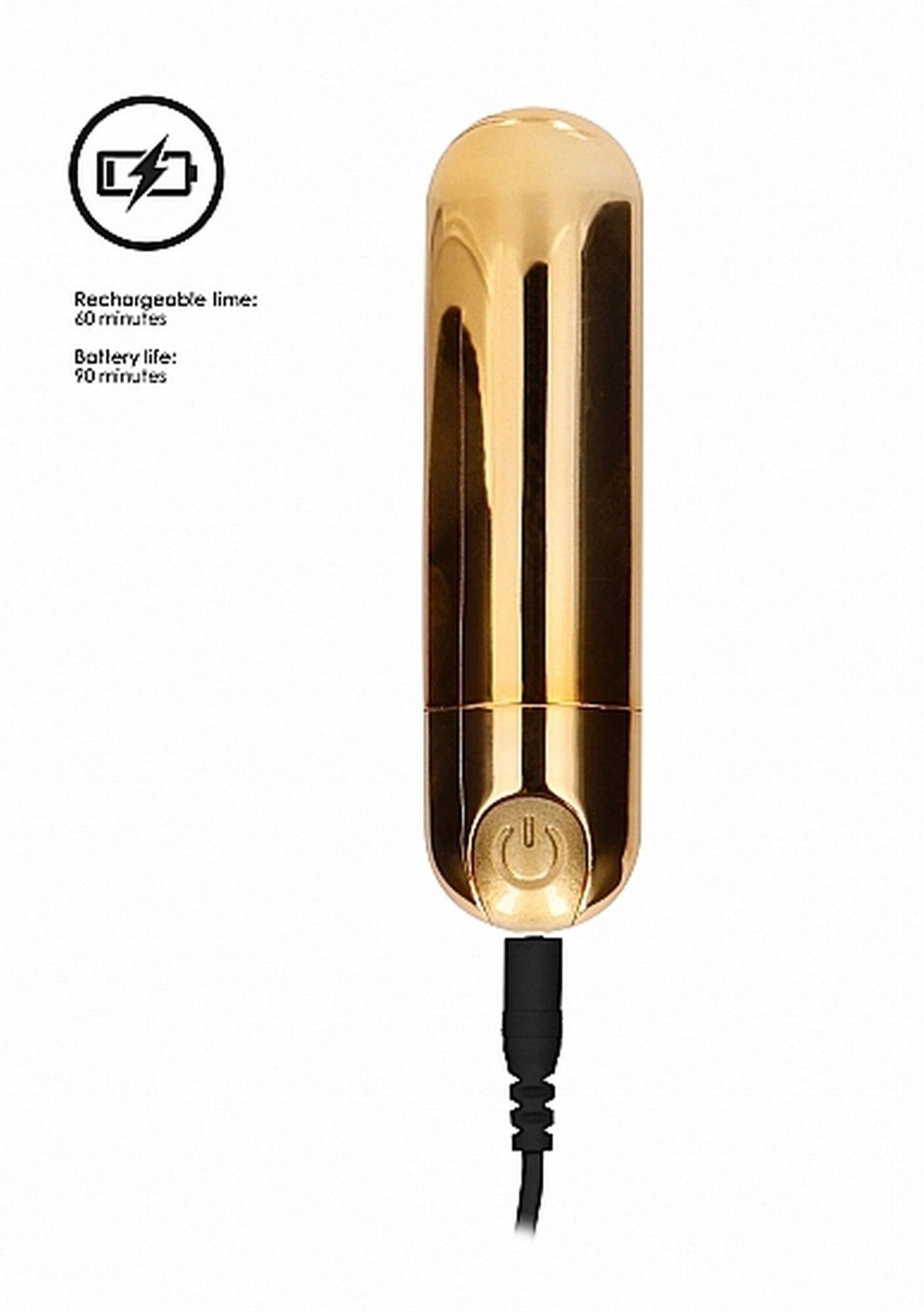 Vibrator mini USB Be Good Tonight Gold cu 10 moduri