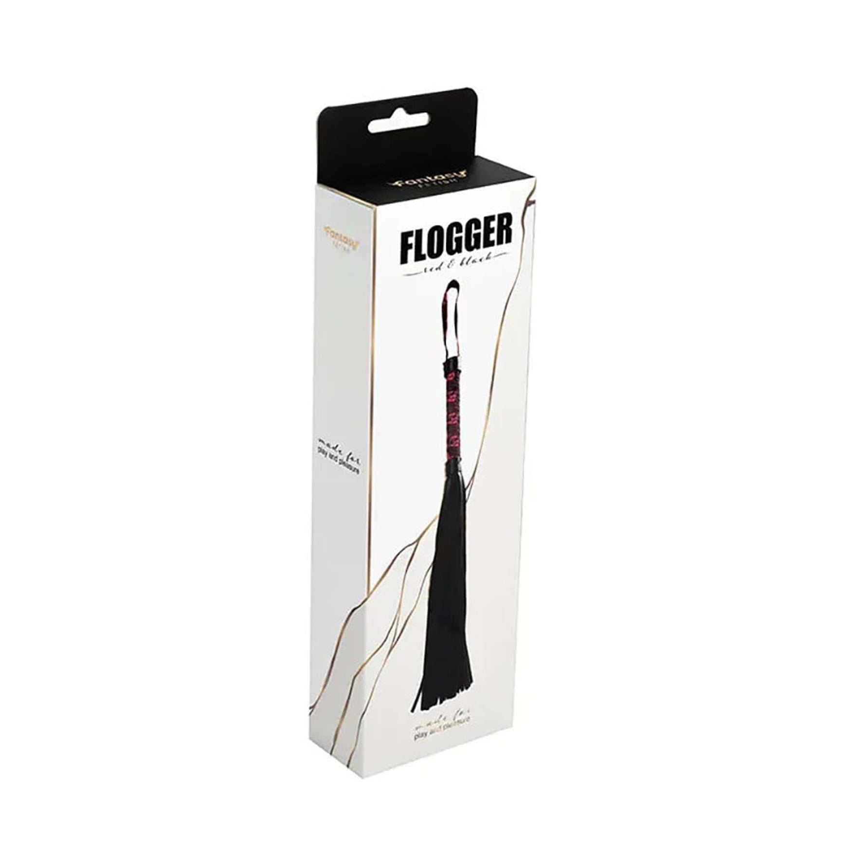 Flogger roșu și negru Fantasy 44 cm