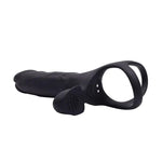 Dildo vibrant cu penetrare dublă USB Fantasy Hephaestus 19,5 cm
