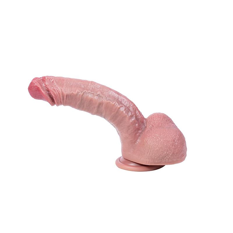 Dildo flexibil din silicon hiperrealist, 21 cm