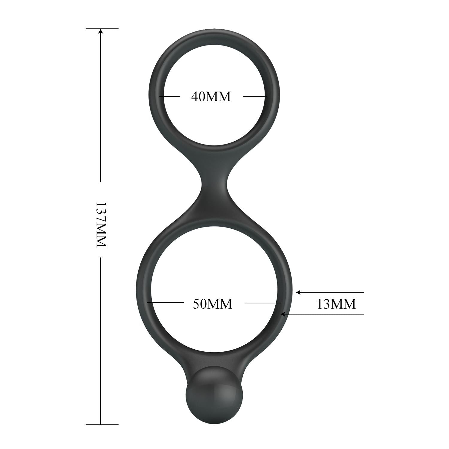 Inel de penis Crazy Bull Florian din silicon moale și flexibil