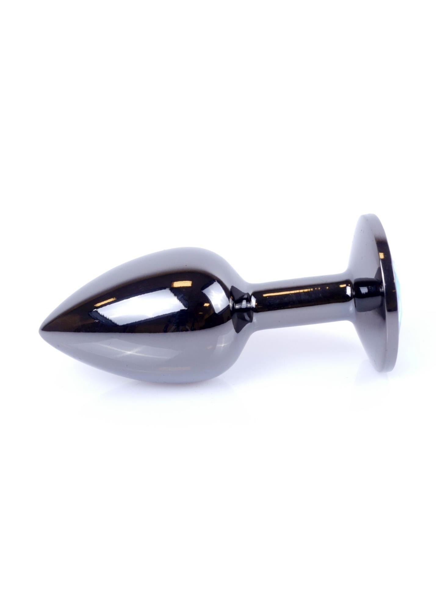 Bijuterii anale din oțel MyLove Toys, albastru deschis, 7 cm