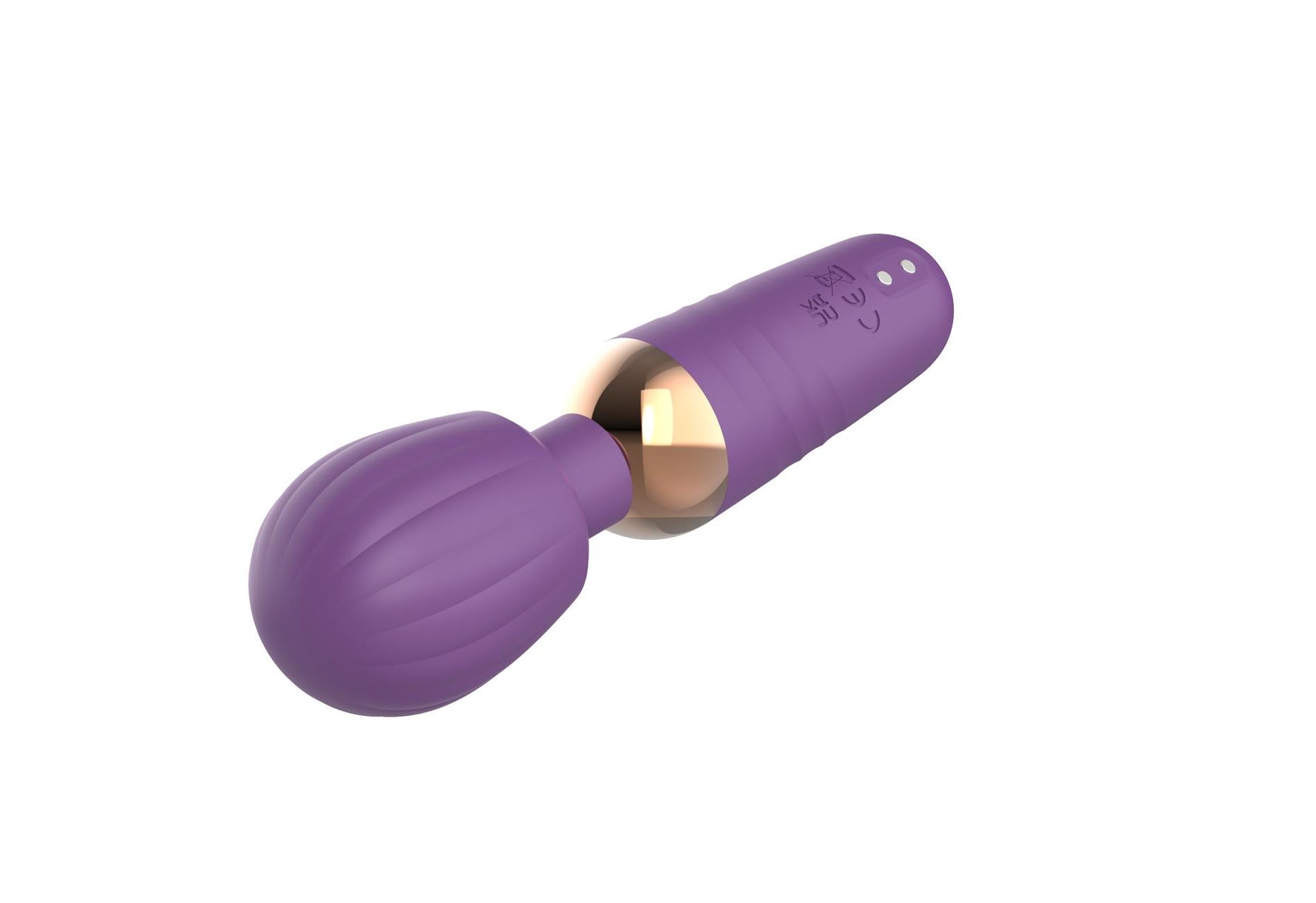 Stimulator Clitoridian Little Fairy Wand din Silicon, Violet, 14 cm
