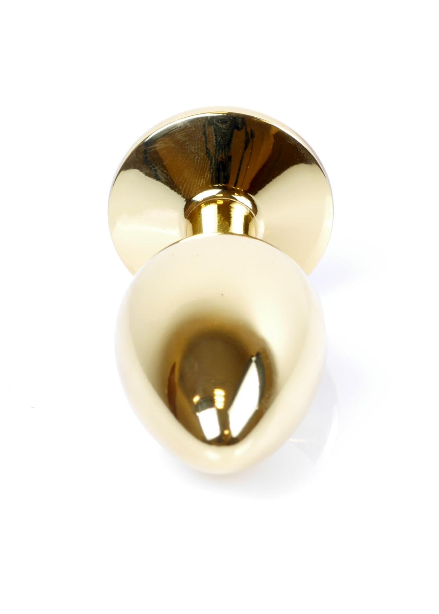 Bijuterii anale din oțel MyLove Toys cu diamant roșu 7 cm