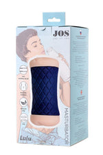 Masturbator JOS LULU cu două fețe, din TPR cărnos, 14,5 cm