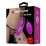 Vibrator Pretty Love din silicon cu model iepuraș, cu 12 funcții, telecomandă USB