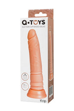 Dildo realist A-Toys de culoarea pielii cu ventuză 18 cm