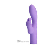 Vibrator Pretty Love Elivia din silicon cu formă de iepuraș, cu 10 funcții, punct G, USB