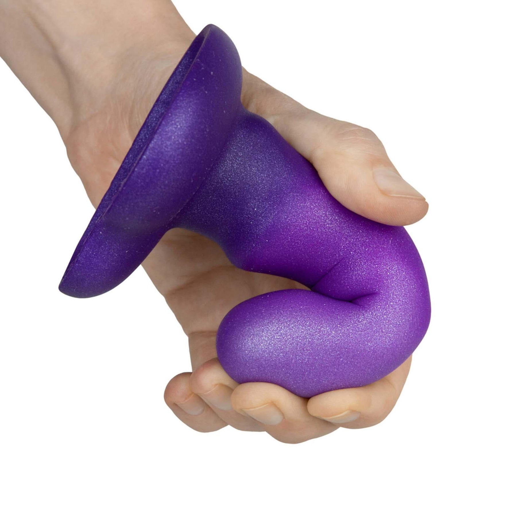 Dildo mini din silicon Flow Unicorn, violet